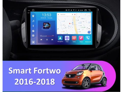 Штатная магнитола FORS.auto FS 2 PRO для Smart Fortwo (2+32Gb, 9") 2016-2018