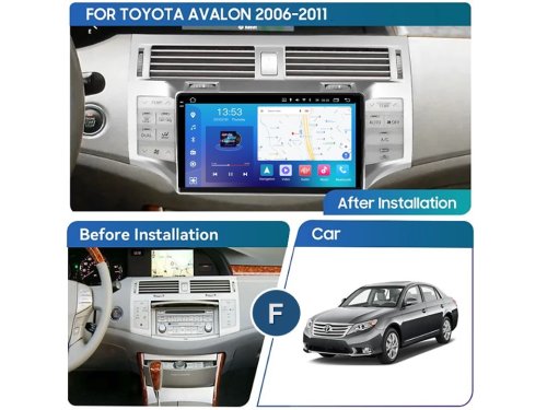 Штатная магнитола FORS.auto FS 2 PRO для Toyota Avalon (2+32Gb, 9") 2006-2011