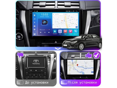 Штатная магнитола FORS.auto FS 2 PRO для Toyota Camry (2+32Gb, 10") 2015-2017