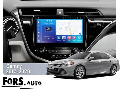 Штатная магнитола FORS.auto FS 2 PRO для Toyota Camry (2+32Gb, 10") 2018+