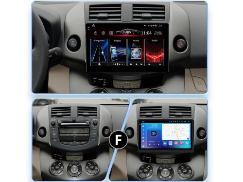 Штатная магнитола FORS.auto FS 2 PRO для Toyota RAV4 (2+32Gb, 9") 2006-2012
