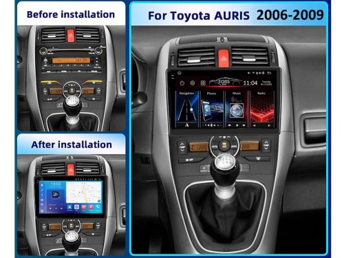 Штатна магнітола FORS.auto FS 2 PRO для Toyota Yaris (2+32Gb, 10") 2006-2009