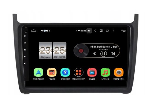 Штатная магнитола FORS.auto FS 2 PRO для Volkswagen Polo (9 inch, black) 2014+