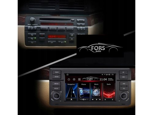 Штатная магнитола FORS.auto FS 2 ULTRA для BMW E46 (2+32Gb, 7", CarPlay) 1998-2005