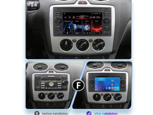 Штатная магнитола FORS.auto FS 2 ULTRA для Ford Focus/Mondeo/S-Max/C-Max/Kuga/Fiesta/Fusion (2+32Gb, 7", black) 2005-2011