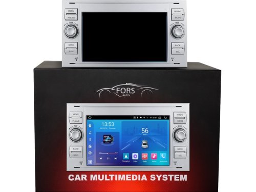 Штатная магнитола FORS.auto FS 2 ULTRA для Ford Focus/Mondeo/S-Max/C-Max/Kuga/Fiesta/Fusion (2+32Gb, 7", silver) 2005-2011
