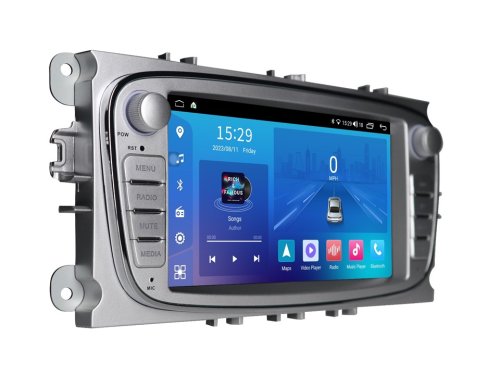 Штатная магнитола FORS.auto FS 2 ULTRA для Ford Focus/Mondeo/S-Max/C-Max/Kuga/Fiesta/Fusion (2+32Gb, 7", silver) 2007-2011