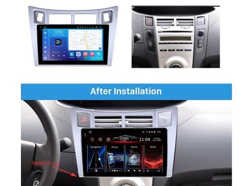 Штатна магнітола FORS.auto FS 4 PRO для Toyota Yaris/Vitz/Platz (4+64Gb, 9") 2005-2011
