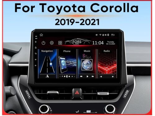 Штатная магнитола FORS.auto М300 для Toyota Corolla (3+32Gb, 10") 2019-2021