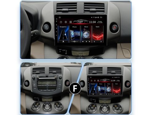 Штатная магнитола FORS.auto М300 для Toyota RAV4 (3+32Gb, 9") 2006-2012