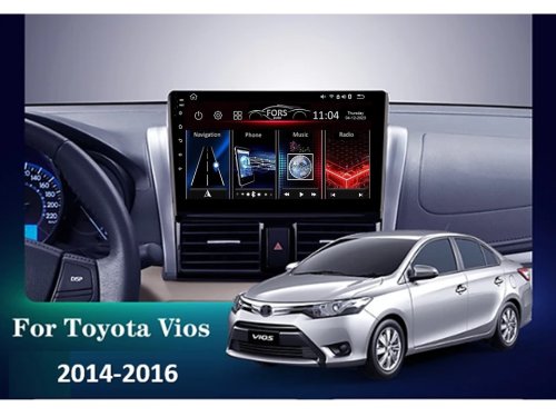 Штатна магнітола FORS.auto М300 для Toyota Vios (3+32Gb, 10") 2014-2016