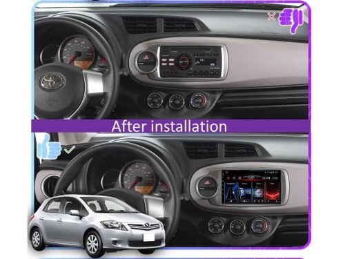 Штатна магнітола FORS.auto М300 для Toyota Yaris/Vitz (3+32Gb, 9") 2010-2014