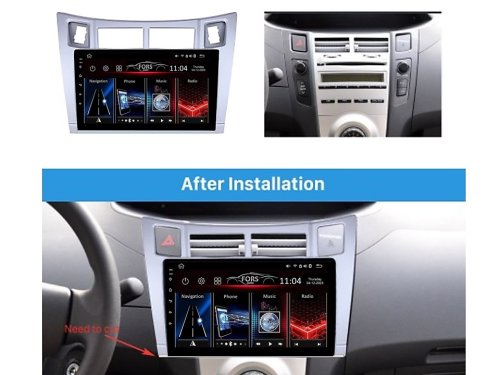 Штатная магнитола FORS.auto М300 для Toyota Yaris/Vitz/Platz (3+32Gb, 9") 2005-2011