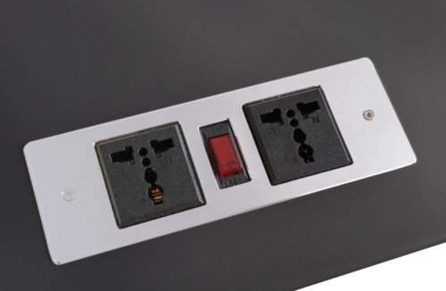 Стол компьютерный с электрической регулировкой высоты, столешница 150 см, встроенный док-порт, цвет черный