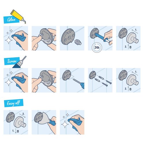 Ершик для унитаза настенный Grohe QuickFix Start Cube 409772430