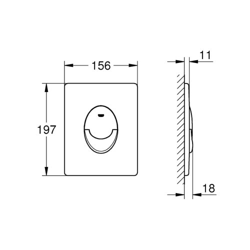 Панель смыва для унитаза Grohe QuickFix Start 38964SH0