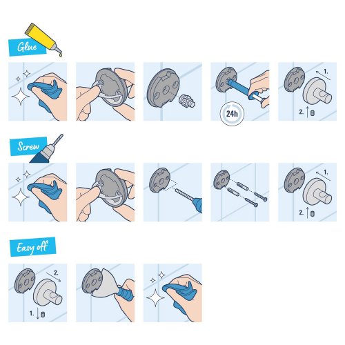 Стакан с держателем для ванной комнаты Grohe QuickFix Start 411942430