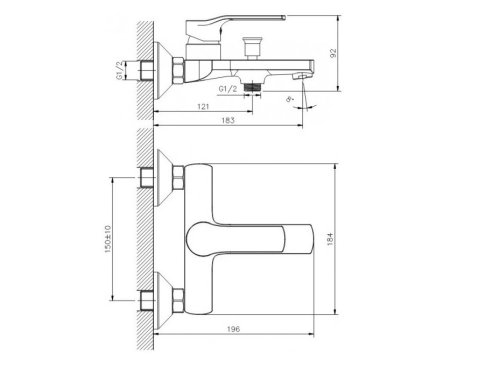 Змішувач для ванни Koller Pool STREAM ST0100