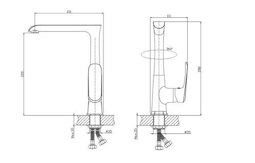 Смеситель для кухни Koller Pool AQUA AQ0500