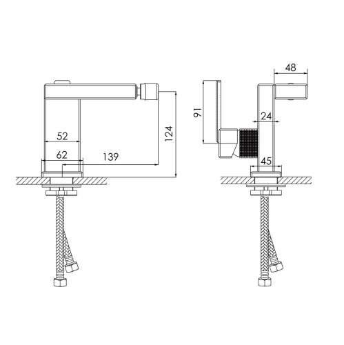 Смеситель для биде IMPRESE DEIRA, шампань (ZMK112009070)