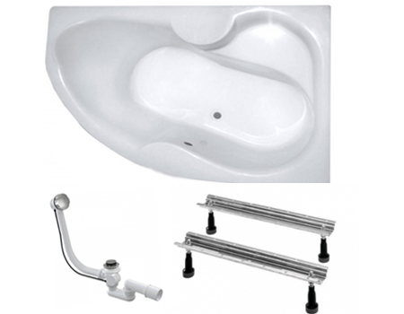 Ванна Koller Pool Montana 150 P + сифон + ніжки (MONTANA150X105R+WBW0001+B70CМMA-57)