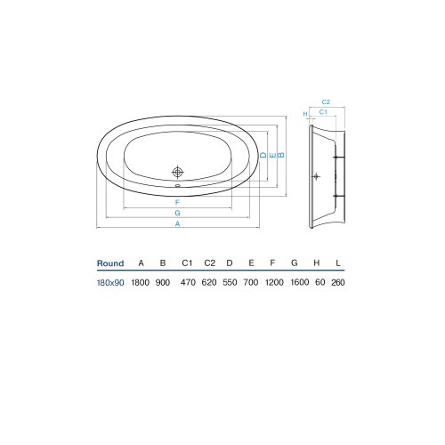 Ванна Koller Pool Round 180х90 (ROUND180X90)