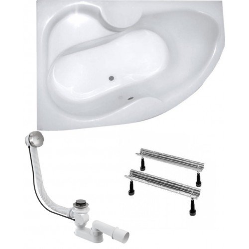 Ванна Koller Pool Montana 170 L + сифон + ніжки (MONTANA170X105L+WBW0001+B70CМMA-57)