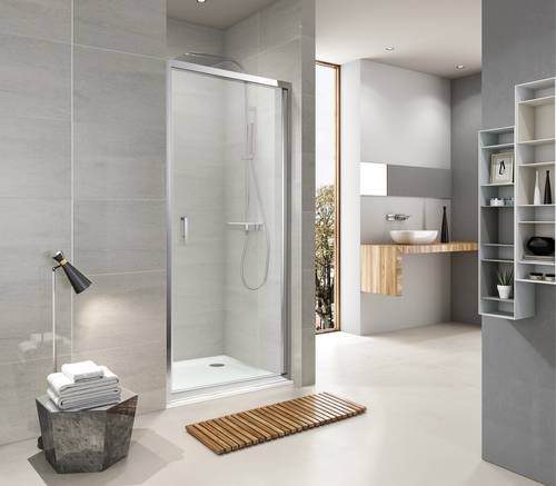 Душові двері Koller Pool NEON односекційні 900x1900 мм скло grape (NS90G)