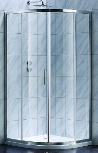 Душевая кабина Koller Pool STYLE полукруглая 900x900x1900 мм стекло прозрачное (S90RC)