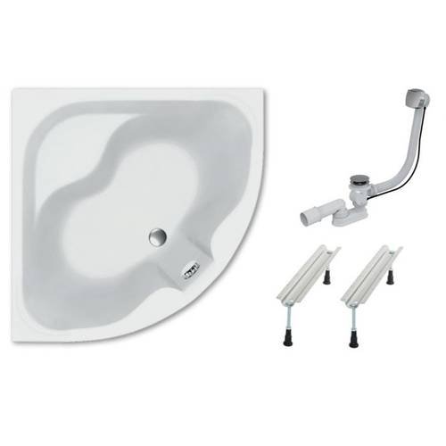 Ванна Koller Pool Atlanta 150 + сифон + ножки (ATLANTA150X150+WBW0070+A55K (KP))