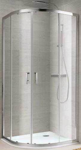 Душевая кабина Koller Pool ROUND полукруглая 900x900x1900 мм стекло прозрачное (R90RC)