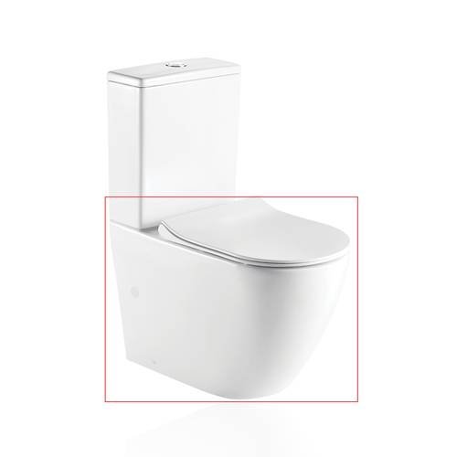 Унітаз підлоговий Koller Pool ROUND з сидінням Soft-close без бачка (RN-0665-RC-C)