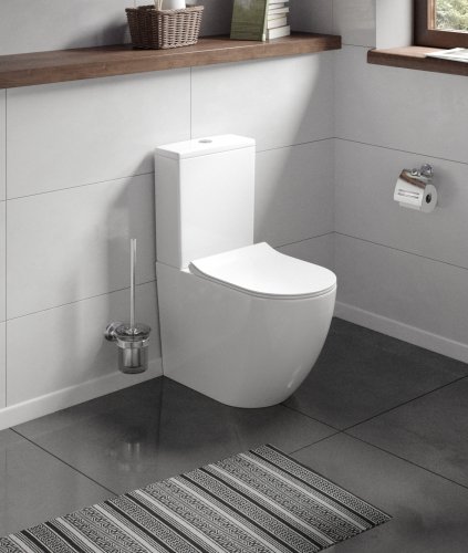 Унітаз підлоговий Koller Pool ROUND з сидінням Soft-close без бачка (RN-0665-RC-C)