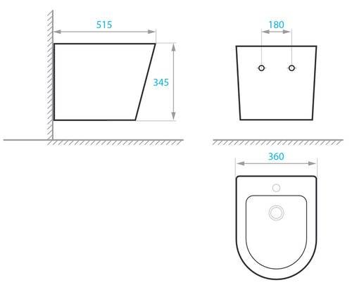 Биде Koller Pool ORION (OR-0515-B)