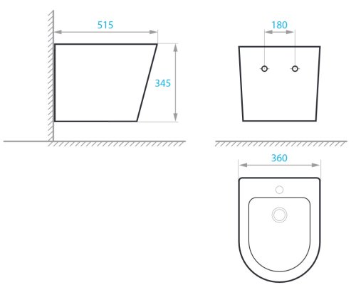 Биде Koller Pool ORION (OR-0515-B)