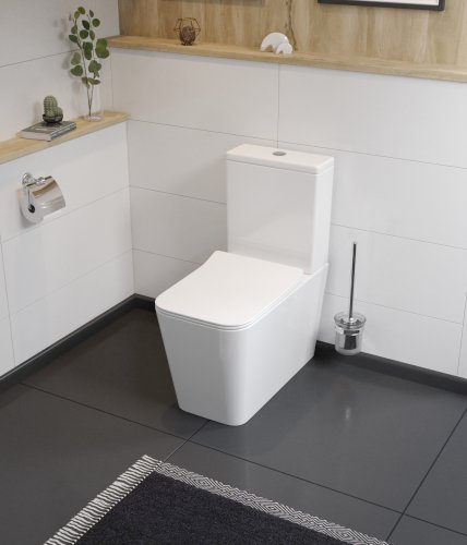 Напольный унитаз Koller Pool KVADRO с сиденьем Soft-close без бачка (KR-0675-RC-C)