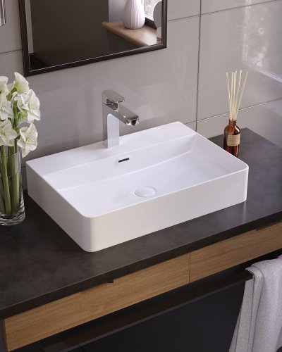 Умывальник на столешницу Koller Pool KVADRO 600х420 мм (KR-0600M-WB)