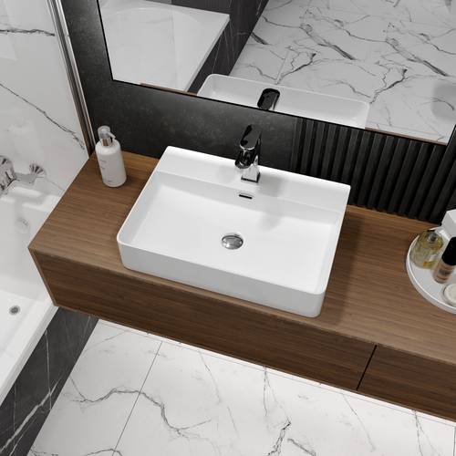 Умывальник на столешницу Koller Pool KVADRO 600х420 мм (KR-0600M-WB)