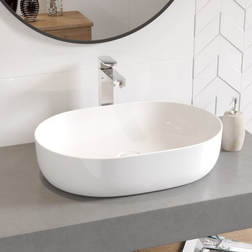 Умывальник на столешницу Koller Pool ROUND 600х415 мм (RN-0600-WB)