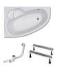 Ванна Koller Pool KARINA 150X100 L+сифон+ножки (BTKA150110L+WBW0001+B70CМMA-57)