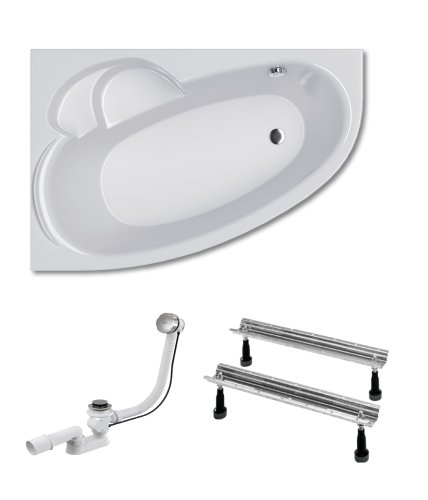 Ванна Koller Pool KARINA 150X100 L+сифон+ножки (BTKA150110L+WBW0001+B70CМMA-57)