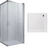 Душевая кабина Koller Pool GRACE квадратная 900x900x1900 мм grape + поддон Grace 900х900 квадр (G90SG+GRACE90S)