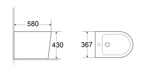 Біде підлогове Koller Pool ORION (OR-0580-FS)