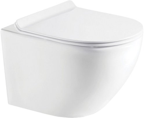 Инсталляция AlcaPlast 4в1 AM101/1120 с белой круглой кнопкой M670 + подвесной унитаз ROUND (AM101/1120-4:1 RU M670-0001