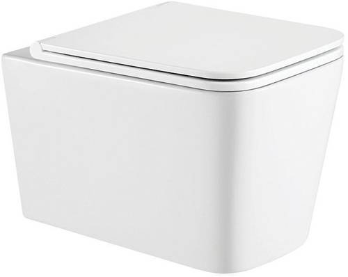 Инсталляция AlcaPlast 4в1 AM101/1120 с черной круглой матовой кнопкой M678 + подвесной унитаз Kvadro (AM101/1120-4:1 RU M678-0001 + KR-0530-RW)