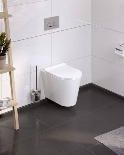 Інсталяція AlcaPlast 4в1 AM101/1120 з хромованою прямокутною кнопкою M571 + підвісний унітаз ORION (AM101/1120-4:1 UA M571-0001 + OR-0515-RW)