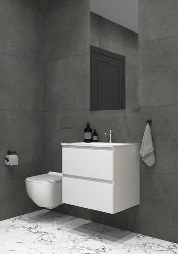 Тумба консольная белая с умывальником Koller Pool Trend 60cм (202260TR-0160)