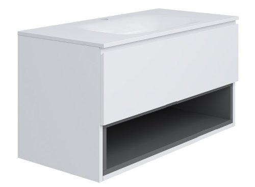 Тумба консольная комбинированная с умывальником Koller Pool STREAM 80см (2022STR-1080)