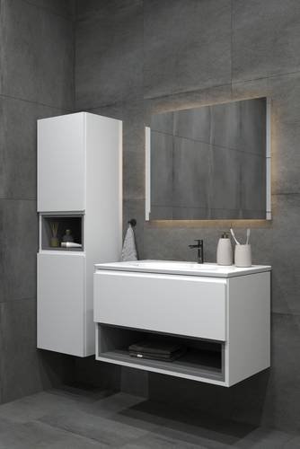 Тумба консольная комбинированная с умывальником Koller Pool STREAM 80см (2022STR-1080)