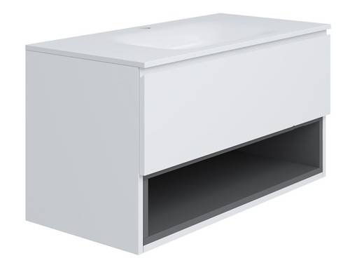 Тумба консольная комбинированная с умывальником Koller Pool STREAM 90см (2022STR-1090)